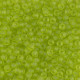 Miyuki rocailles kralen 8/0 - Matte transparent chartreuse 8-143F